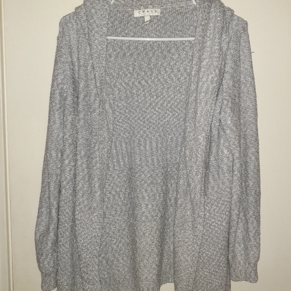 Beautiful grey oversized sweater by Chaus size Med